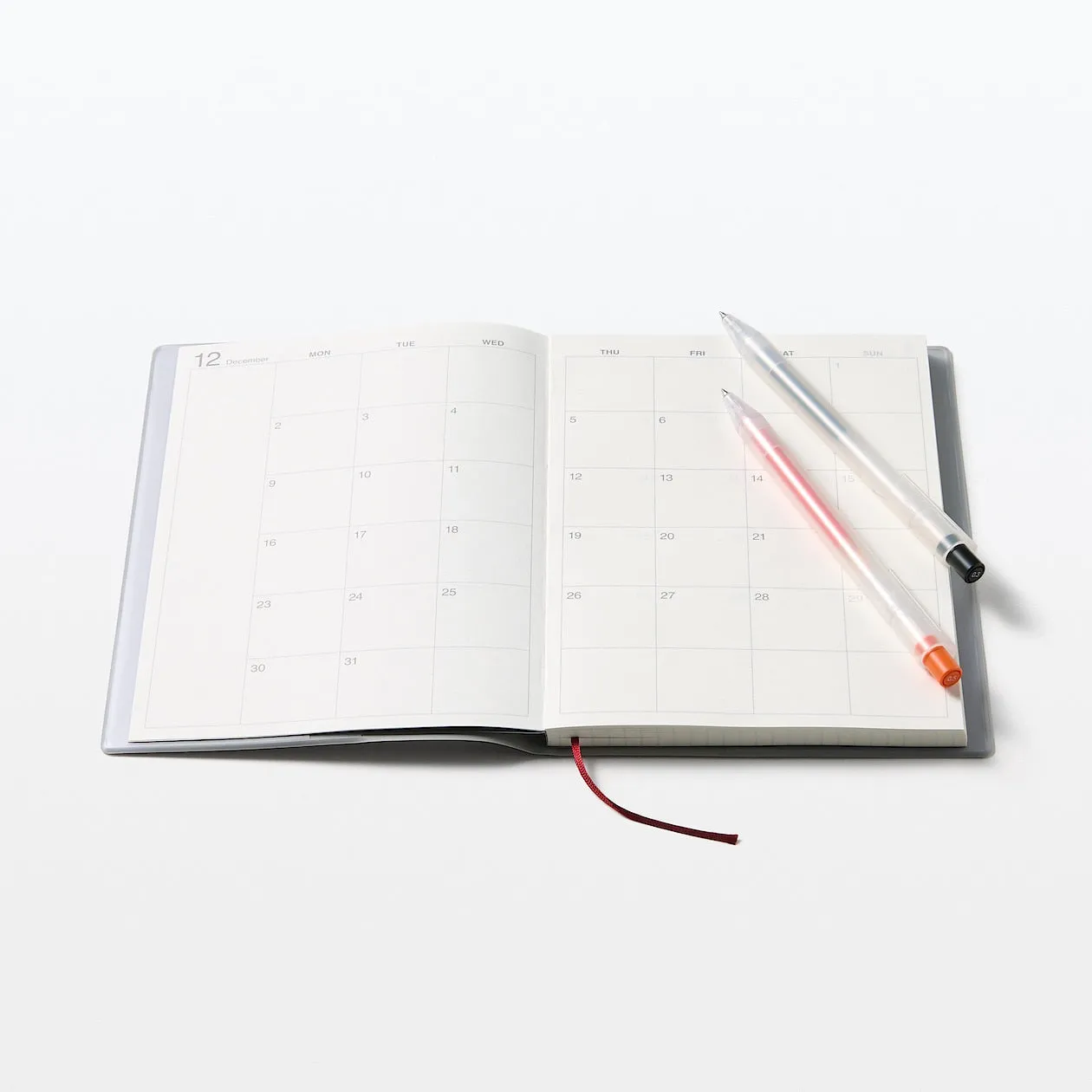 2025 Monthly/Weekly Planner (Mon to Sun) - Grey