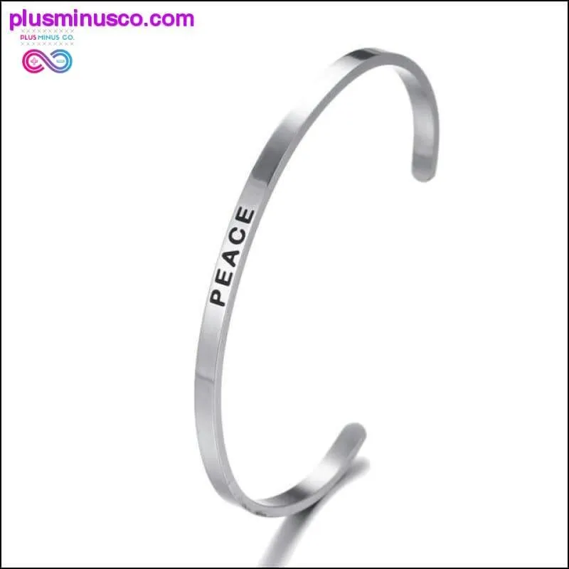 4mm Fashion Inspirational Bracelet Bangle "Love