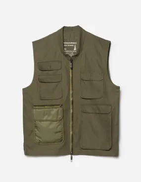 5201 Hemp Utility Vest Olive OG-107F