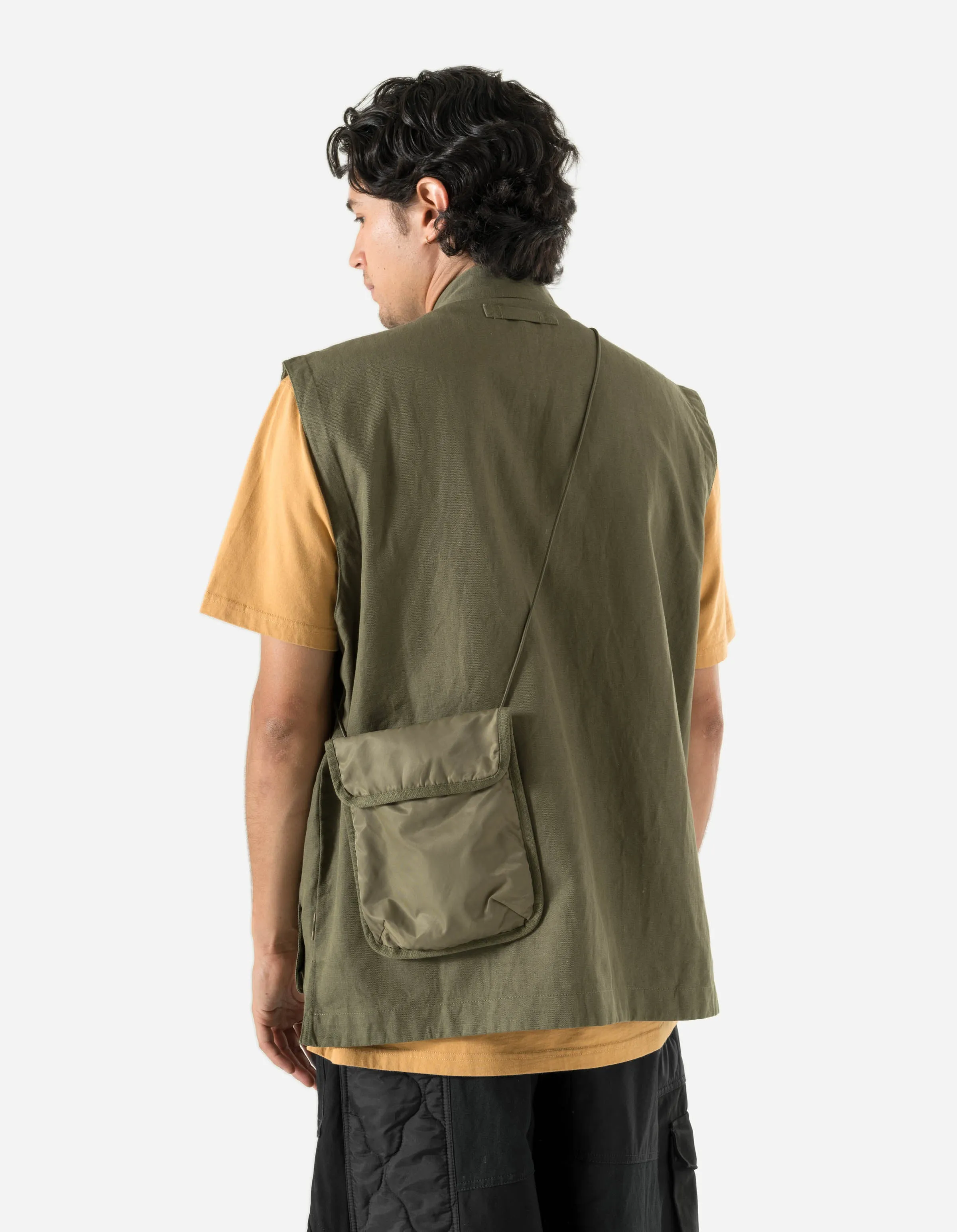 5201 Hemp Utility Vest Olive OG-107F