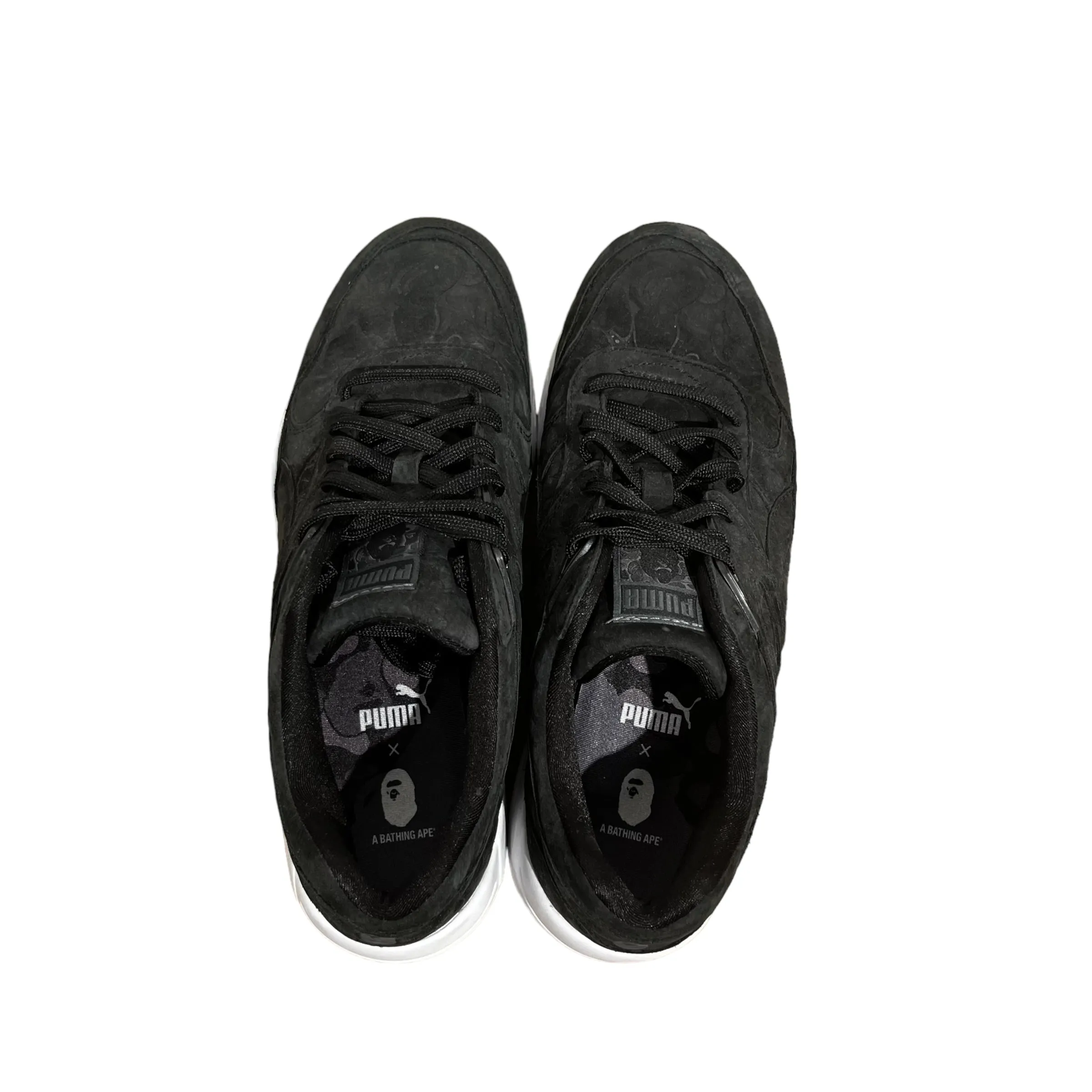 A BATHING APE/Low-Sneakers/US8.5/BLK/Leather/35884501