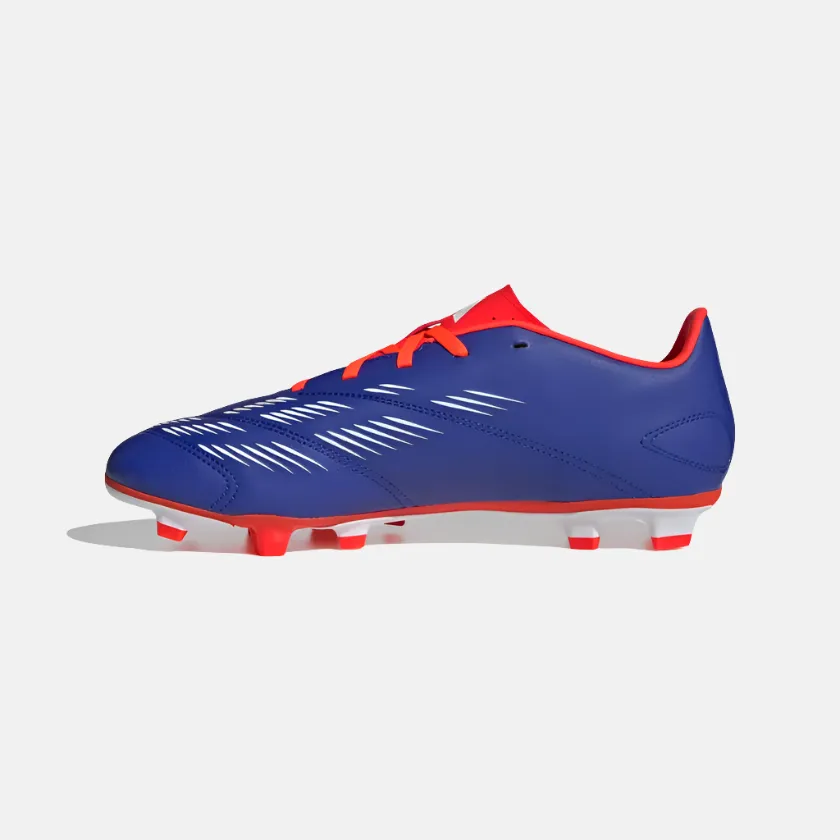 Adidas Predator Club Flexible Ground Unisex Football Shoes -Lucid Blue/Cloud White/Solar Red