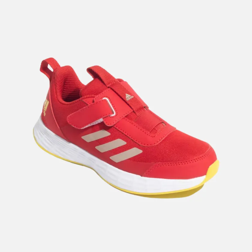 Adidas Volantrun 2.0 Kids Unisex shoes (8-15 Years) - Better Scarlet/Wonder Gold Met./Impact Yellow