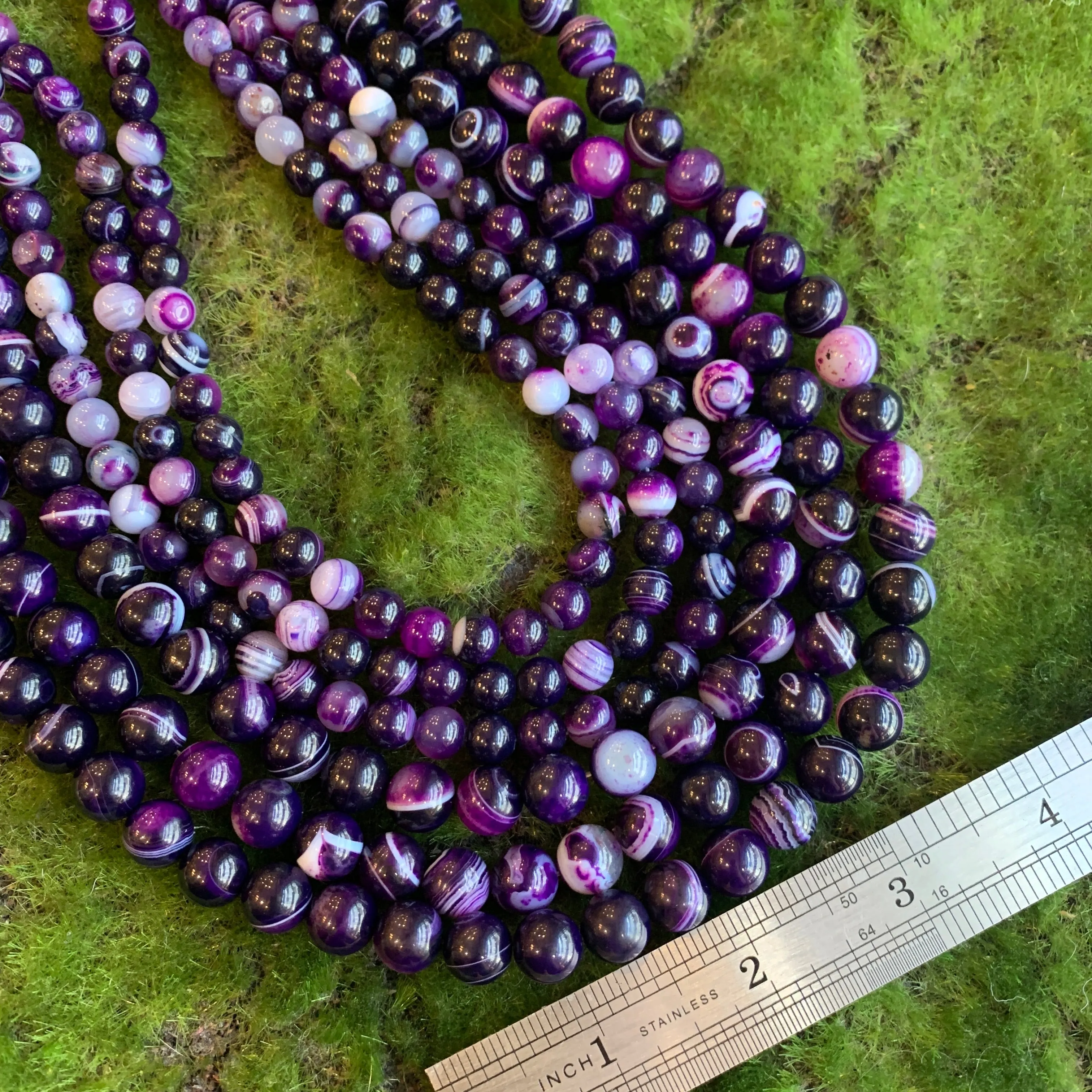 Agate - Striped Purple