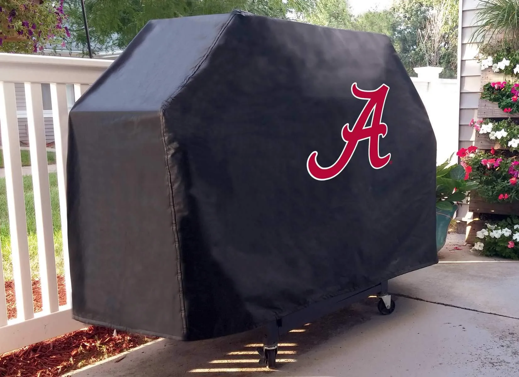 Alabama Crimson Tide HBS Black "A" Outdoor Heavy Duty BBQ Grill Cover