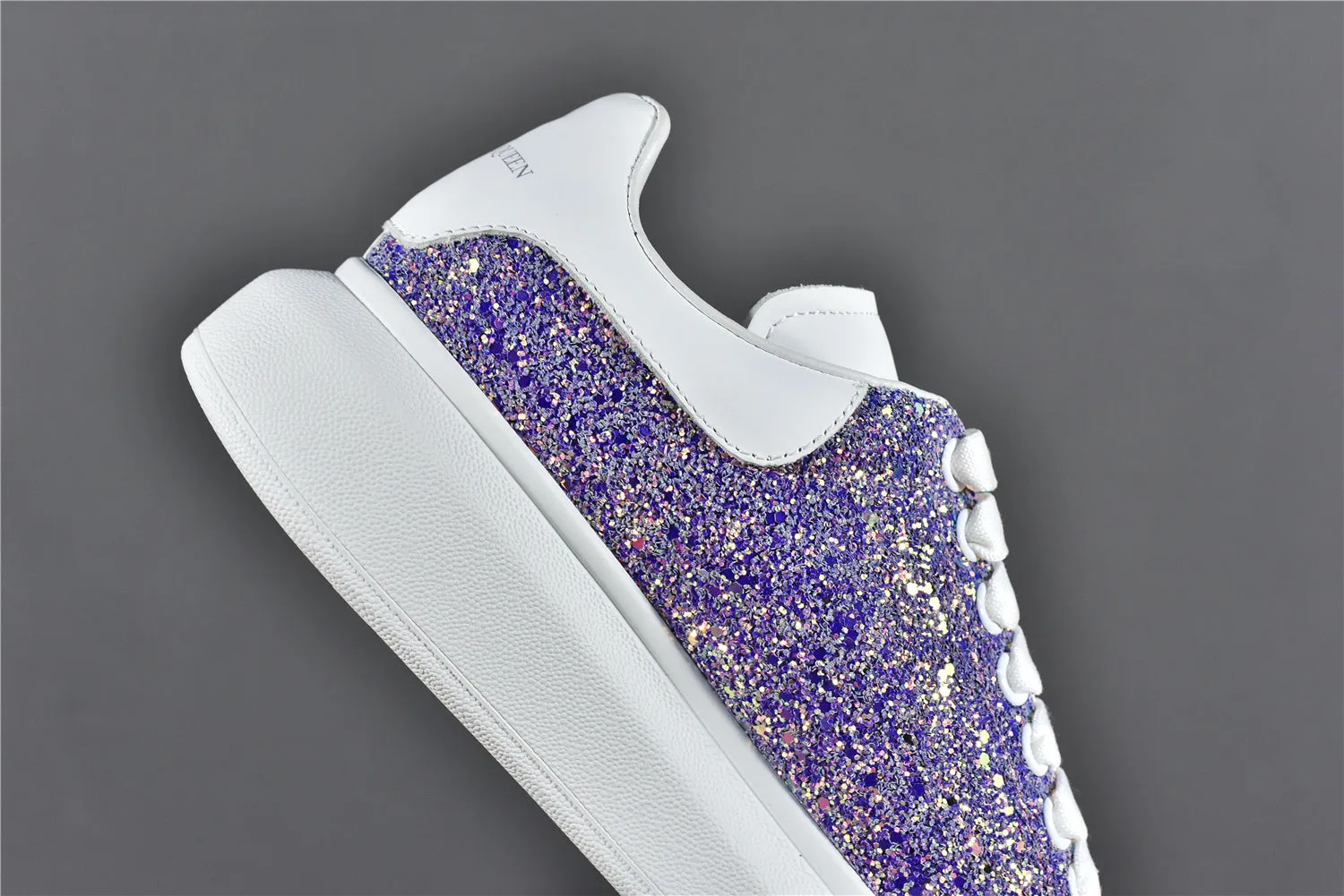 Alexander McQ Oversized Sneaker Purple Glitter