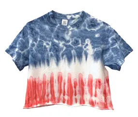 Americana Tie-Dye Unisex Cropped Tee