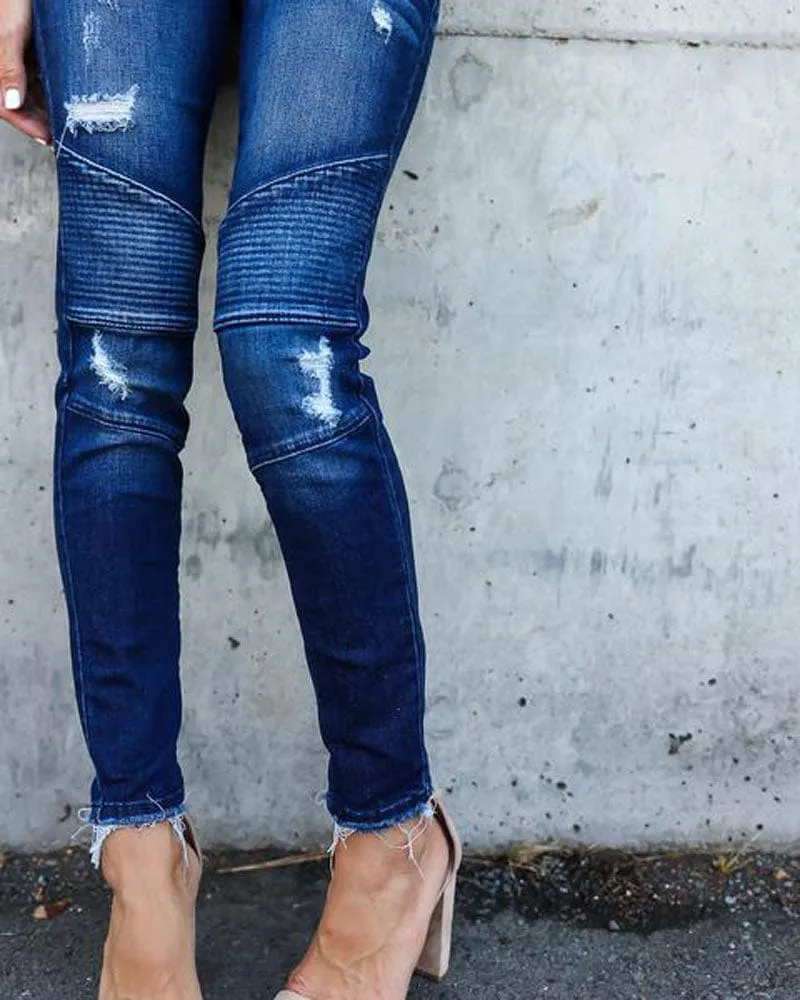 Apex Distressed Skinny Jeans - S-2XL - 2 Colors