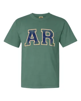 AR Plaid Arch (Gold Outline) Green Tee