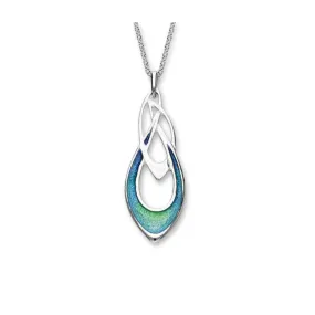 Archibald Knox Sterling Silver and Enamel Pendant - EP450