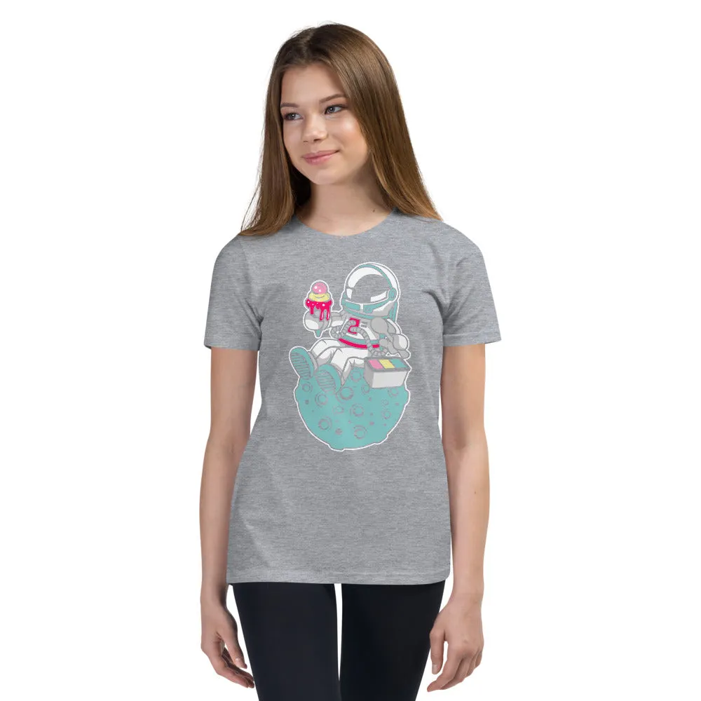 Astronaut | Ice Cream | Pop Art | Youth | Short Sleeve | T-Shirt