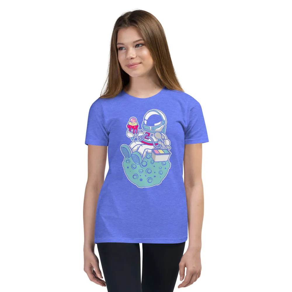 Astronaut | Ice Cream | Pop Art | Youth | Short Sleeve | T-Shirt