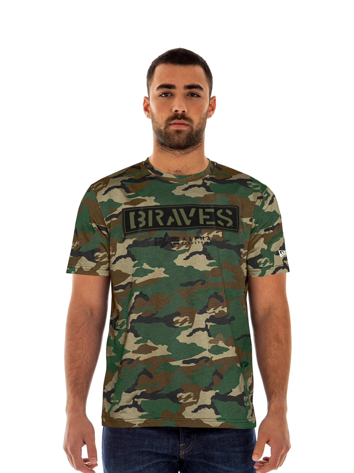 ATLANTA BRAVES X ALPHA X NEW ERA CAMO T-SHIRT