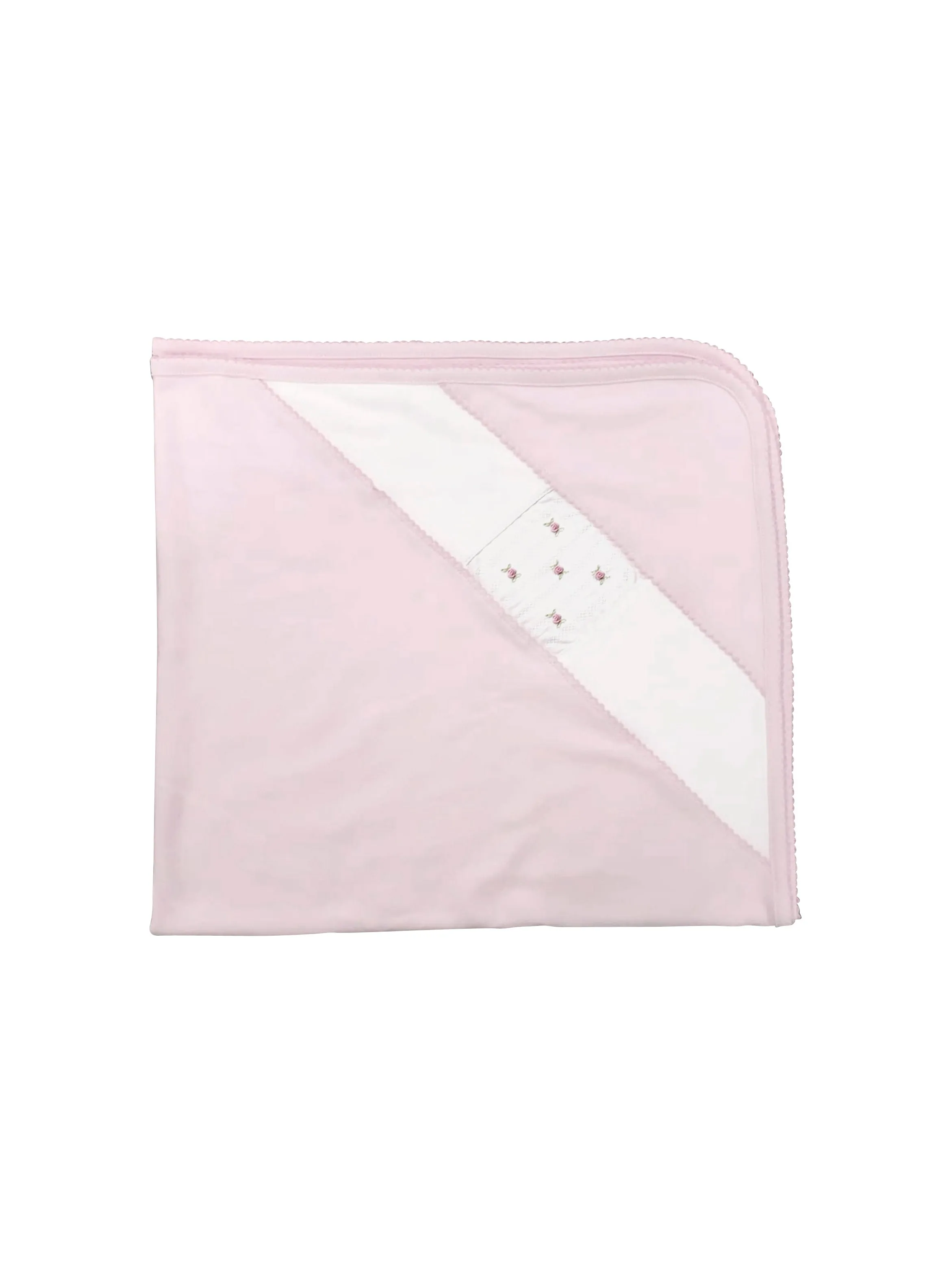 Baby Girl's Pink Rosebud Blanket