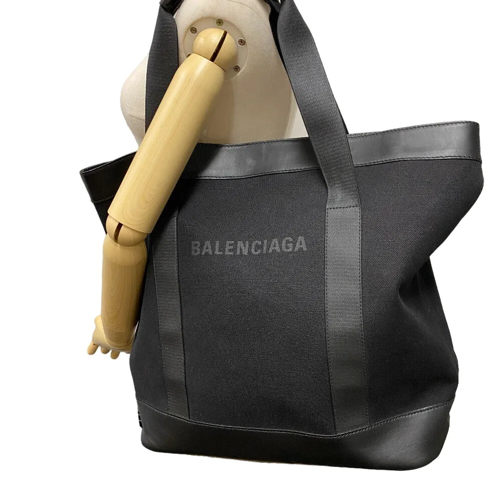 BALENCIAGA Tote Bag 374767 Canvas, Leather black Neighbor Tote unisex(Unisex) Used Authentic