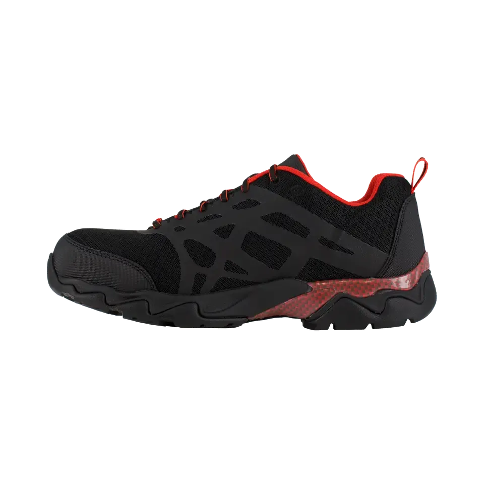 Beamer Composite-Toe Athletic Work Shoe Black/Red