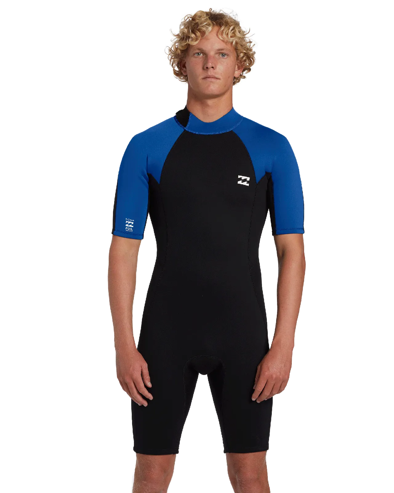 Billabong Mens 2mm Foil Back Zip Short Sleeve Wetsuit