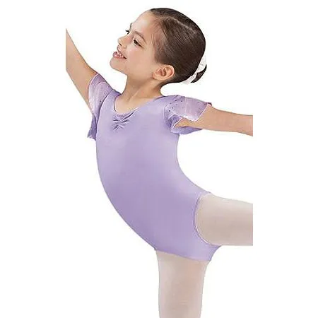 Bloch Lilac Sequin Tulip Sleeve Leotard