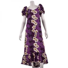 Blossoming Hibiscus Shirred Sleeve Muu Muu