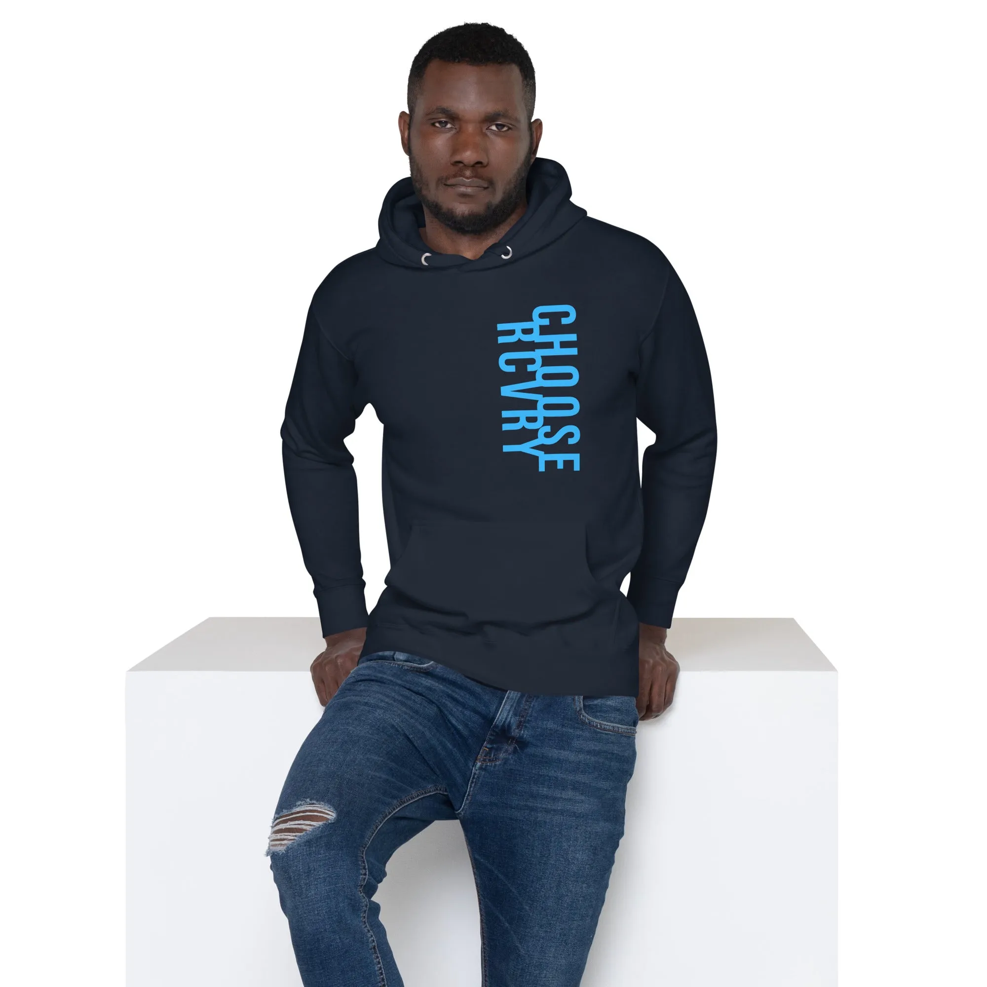 Blueberry Choose RCVRY Logo Unisex Hoodie