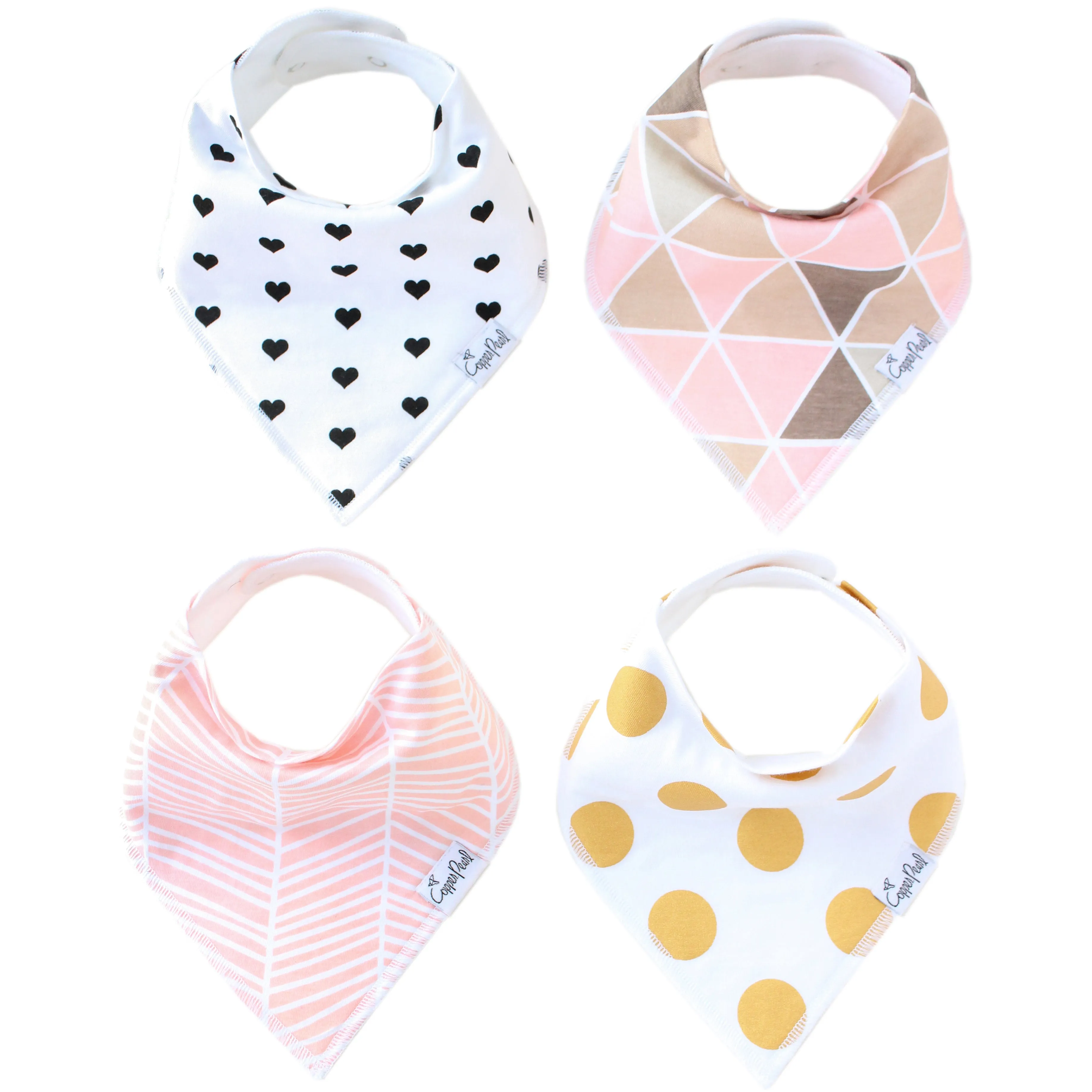 Blush Bandana Bib Set