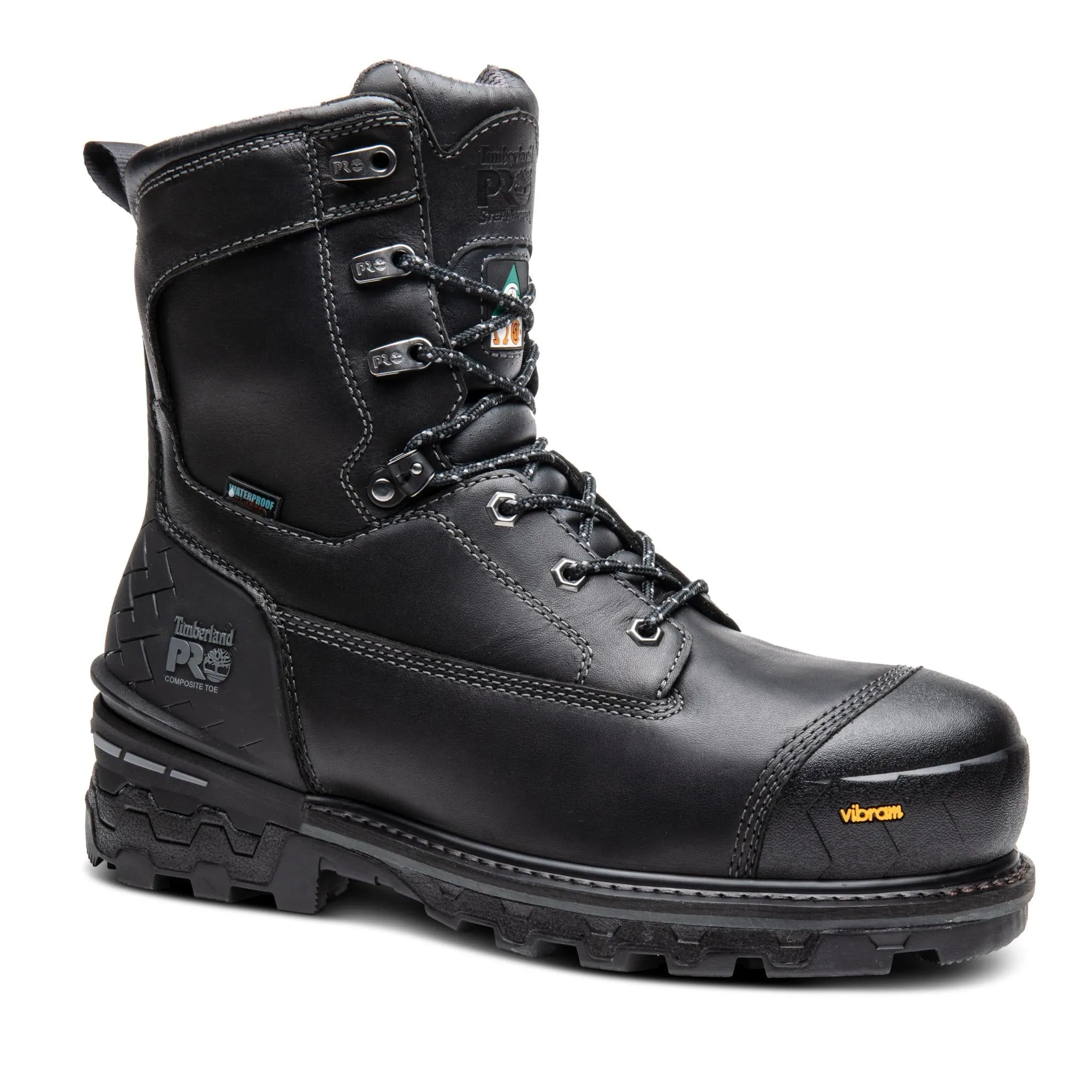 Boondock HD 8 Inch Composite-Toe Waterproof Ins 200G Work Boot Black