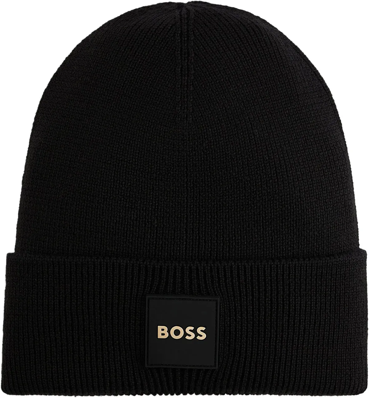 Boss Furio In Black Gold Beanie Hat