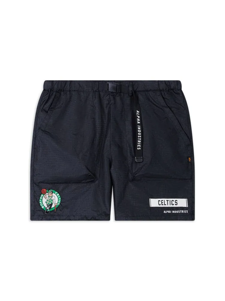 BOSTON CELTICS X ALPHA X NEW ERA NYLON SHORTS