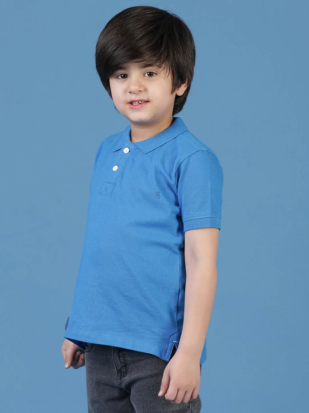 Boys Blue Polo T-Shirt