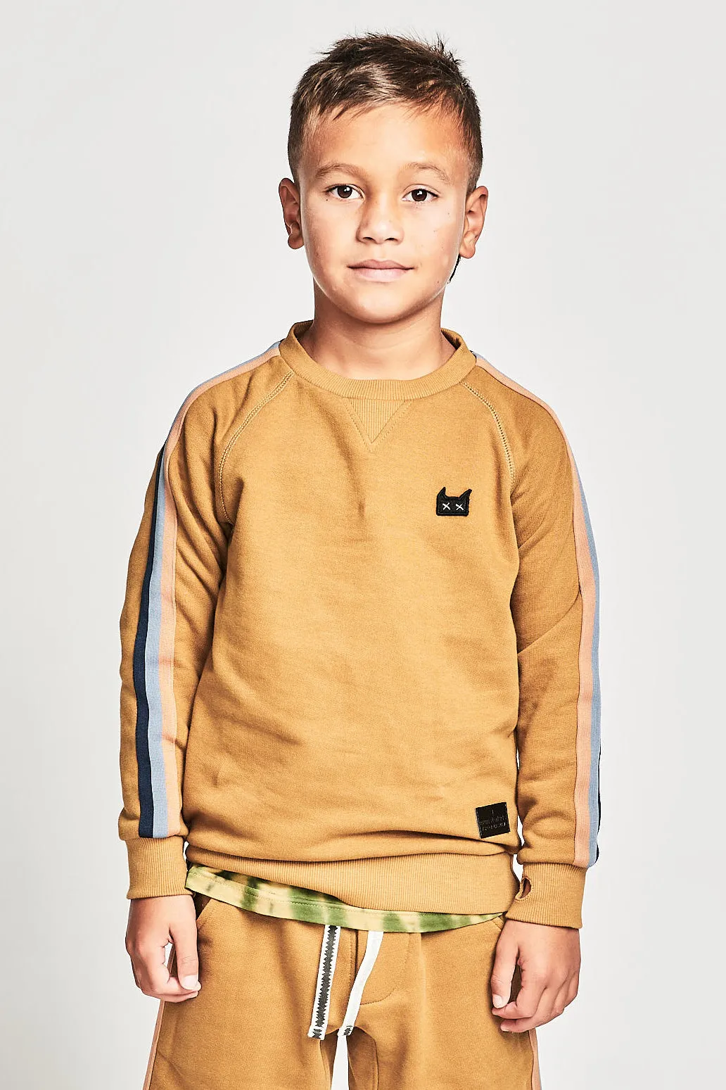 Boys Sweatshirt Munster Kids Chase Crew - Dijon