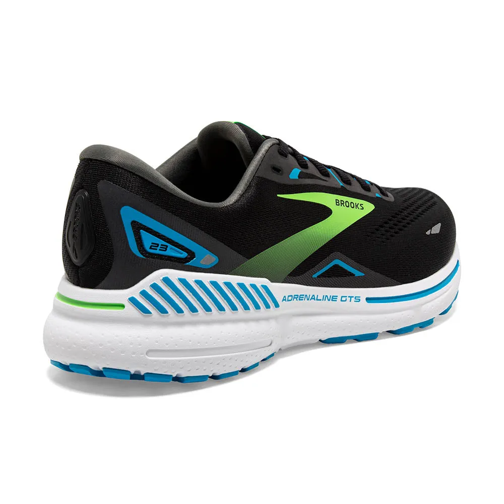 Brooks Adrenaline GTS 23  (Mens) - Black/Hawaiian Ocean/Green