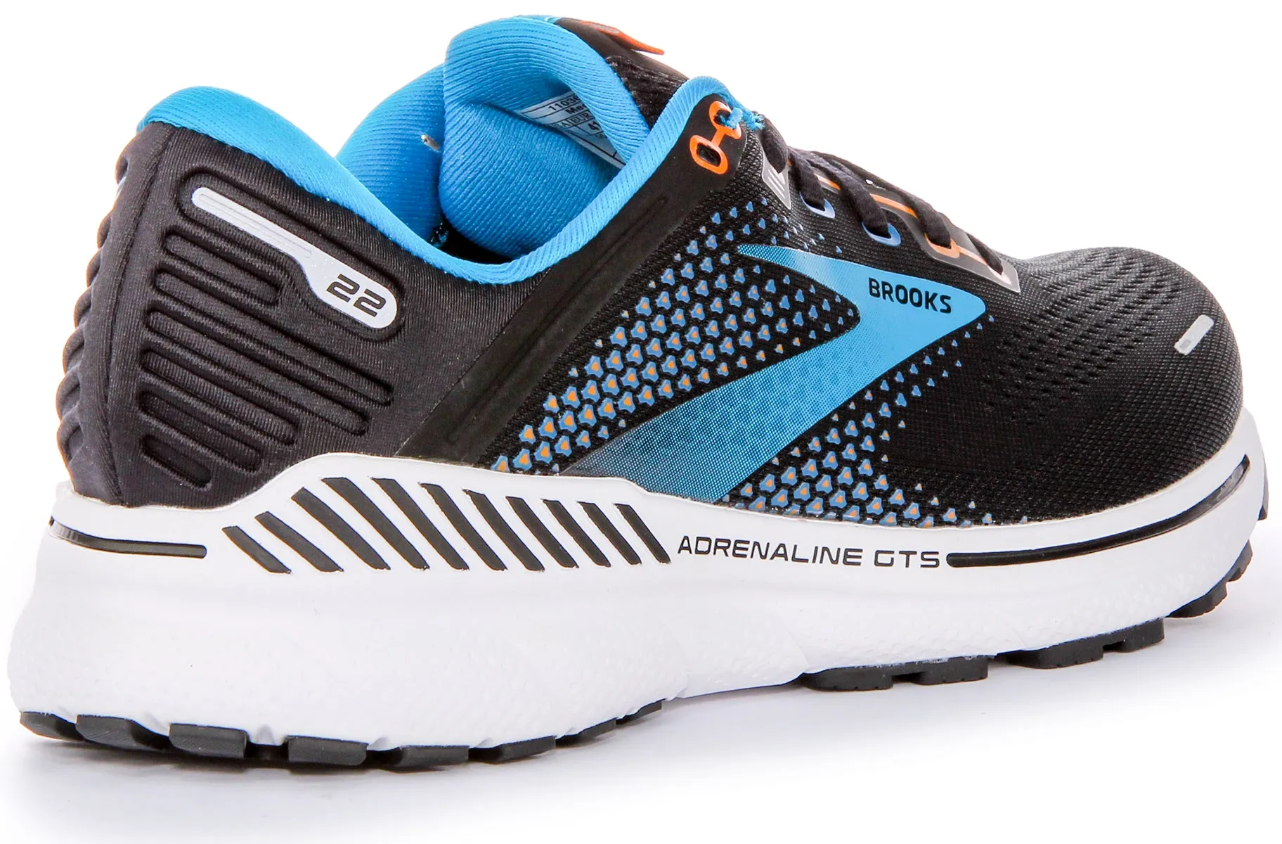 Brooks Adrenaline GTS In Black Blue For Men