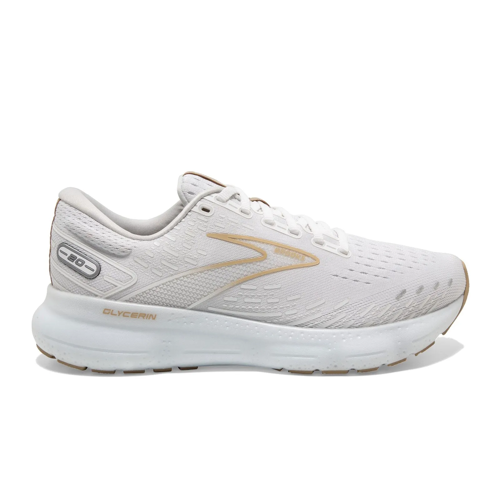 Brooks Glycerin 20 (Women) - White/Khaki