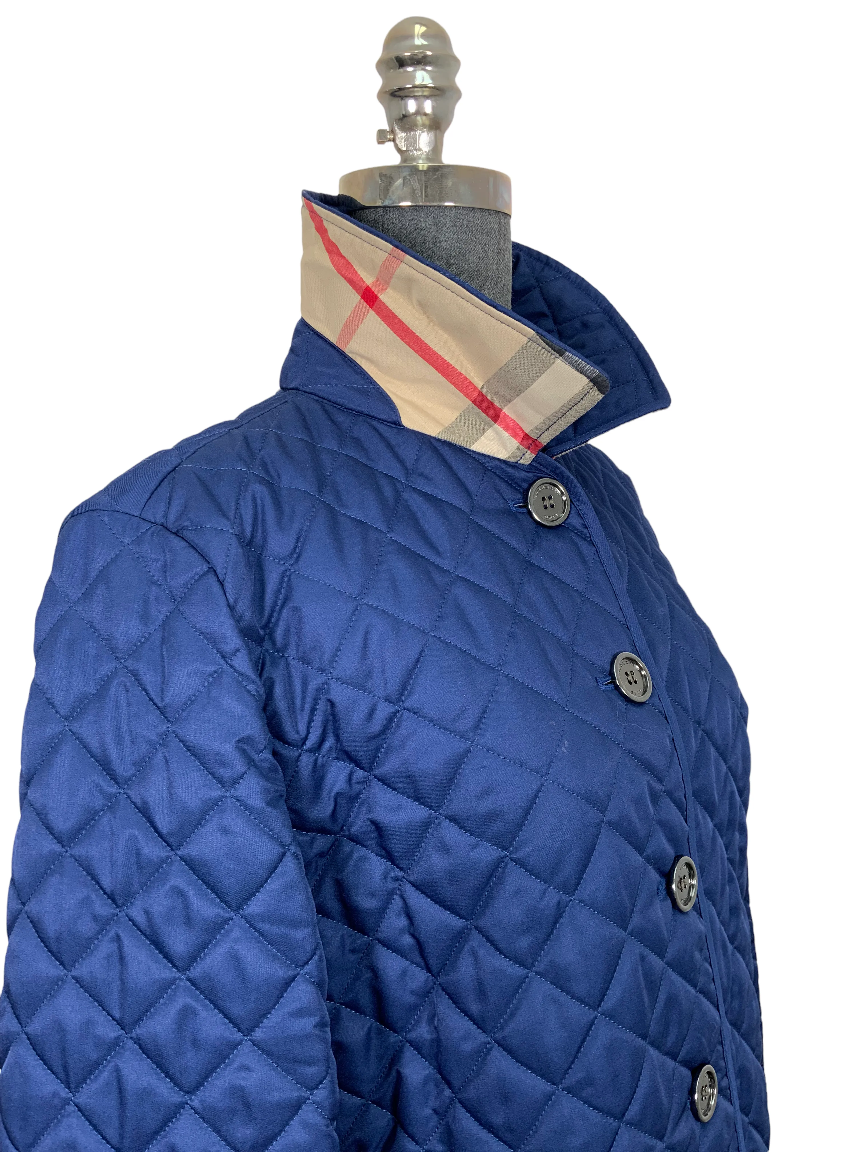 Burberry London Diamond Quilted Jacket Size M