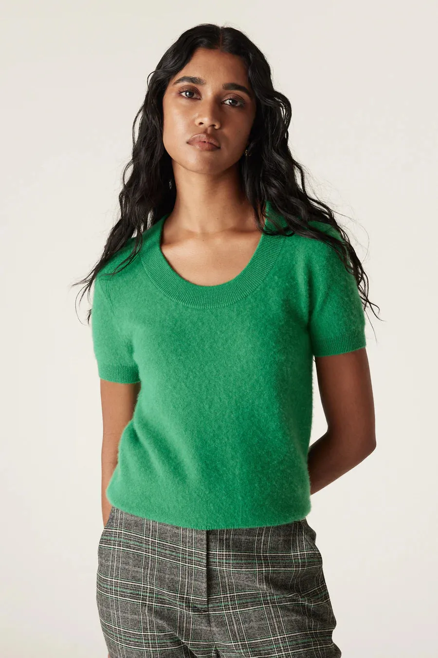 CABLE - Brushed Pure Cashmere Tee