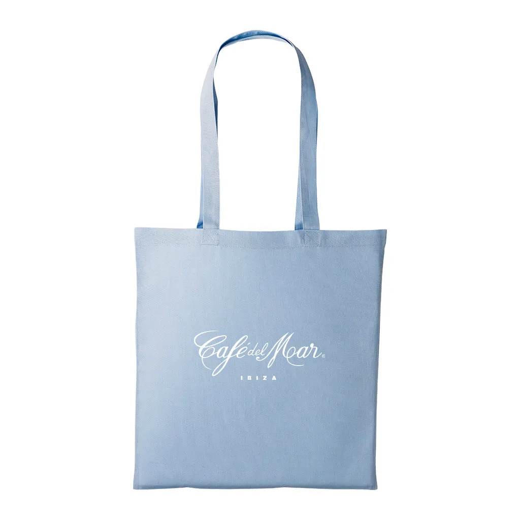 Café del Mar Ibiza White Logo Cotton Tote Bag