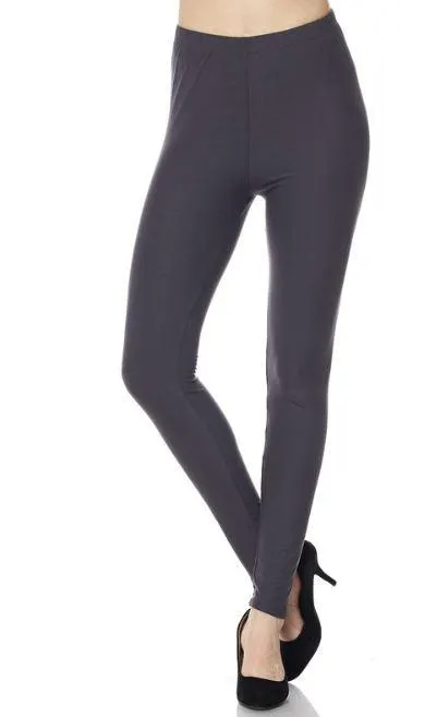 Charcoal Elastic Band Leggings