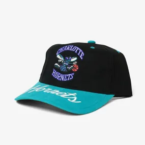 Charlotte Hornets Double Up Deadstock Snapback - Black