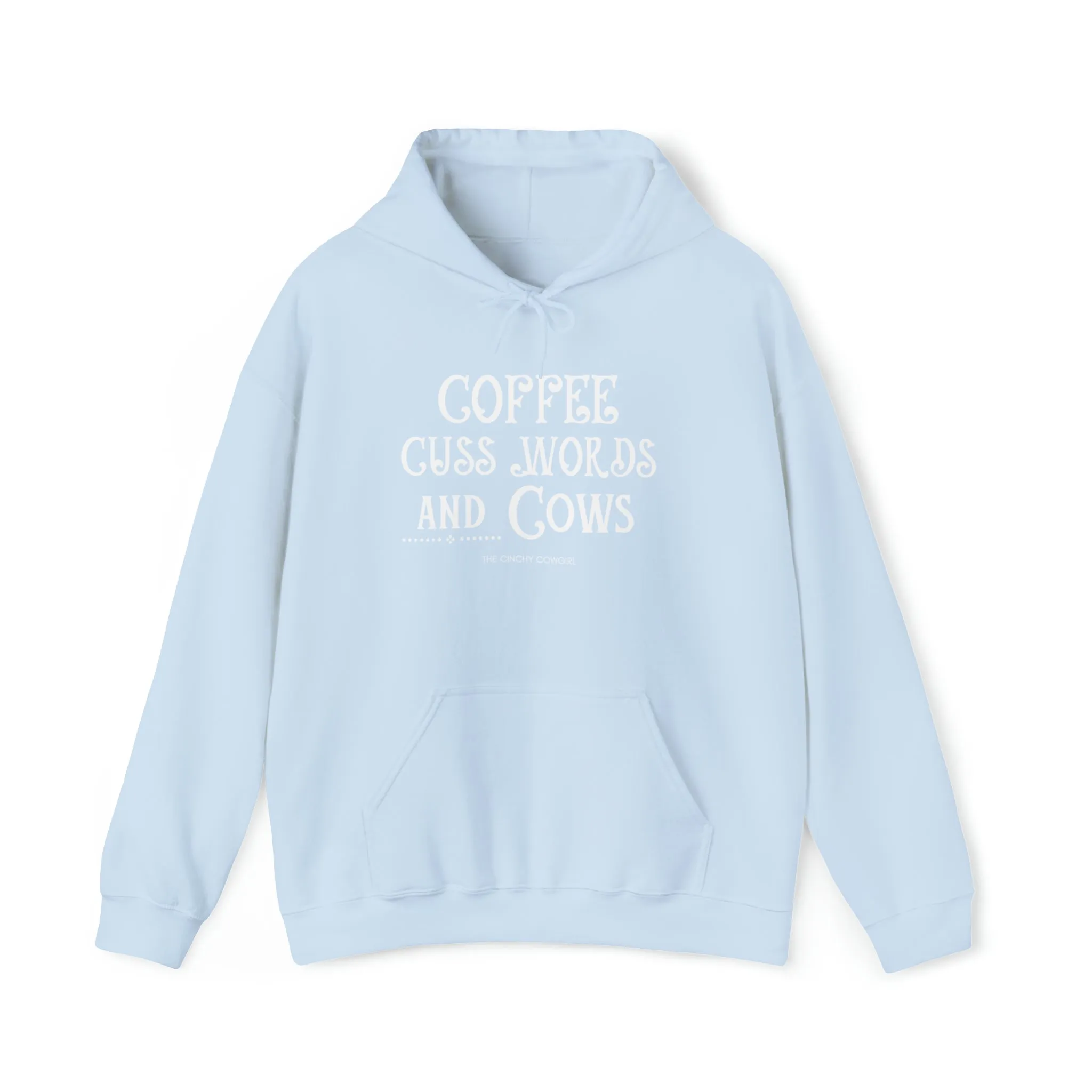 Coffee Cuss Words Cows Hoodie