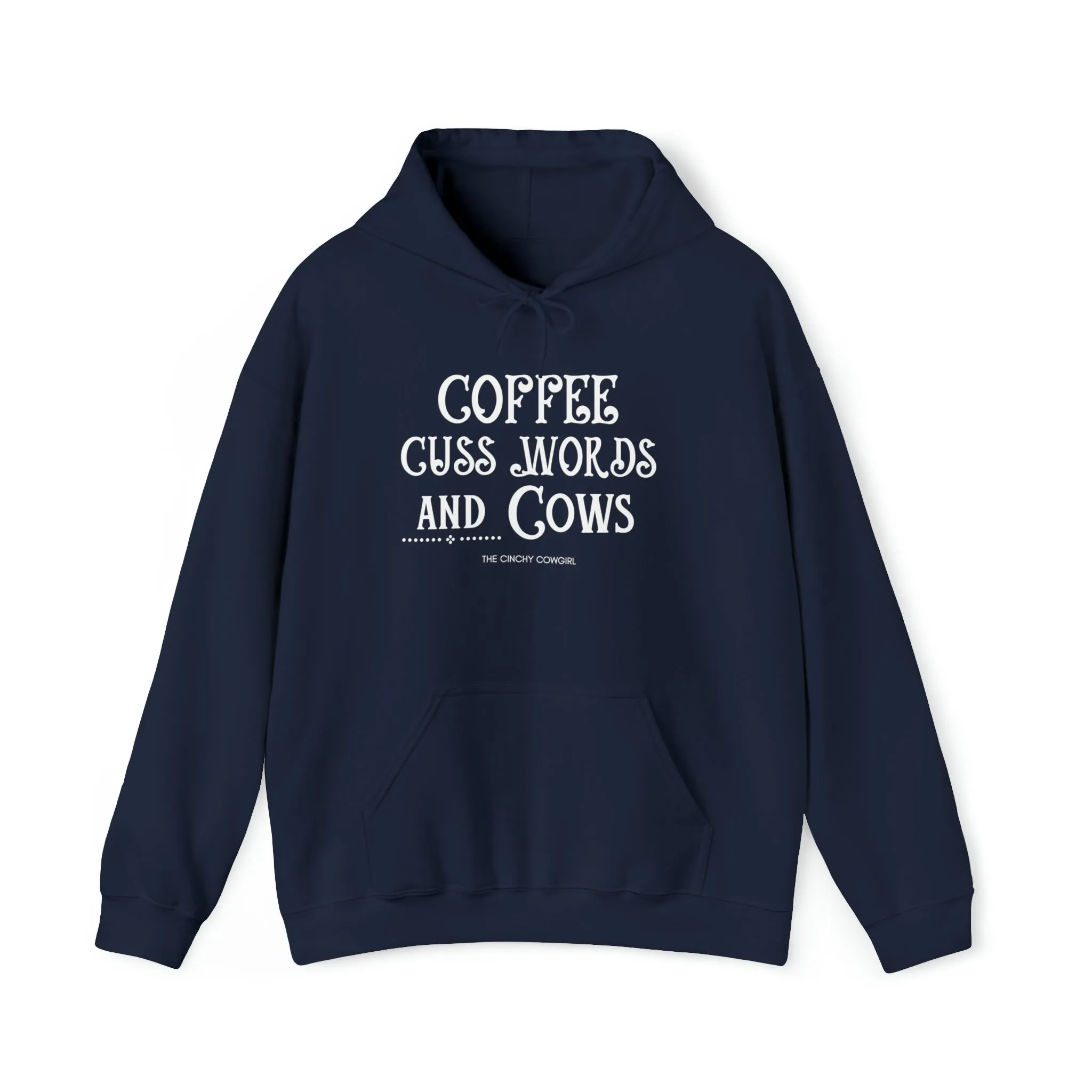 Coffee Cuss Words Cows Hoodie