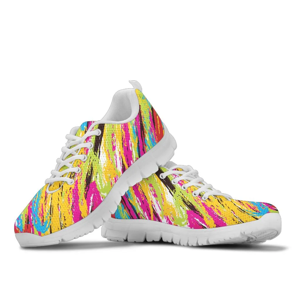 Colorful Lines Running Shoes