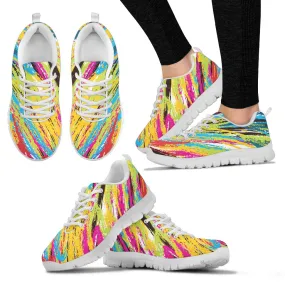 Colorful Lines Running Shoes