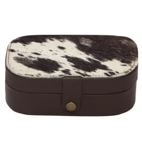 Cowhide Travel Jewellery Box