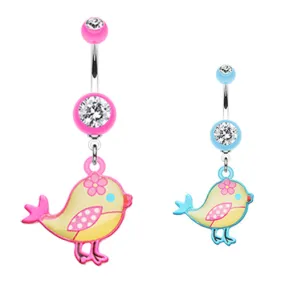 Cute Tweety Bird Belly Rings