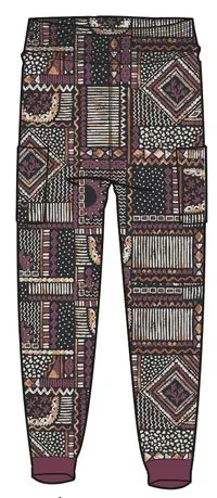 Day Dream Recycled Trouser - Vintage Patchwork Black/Multi