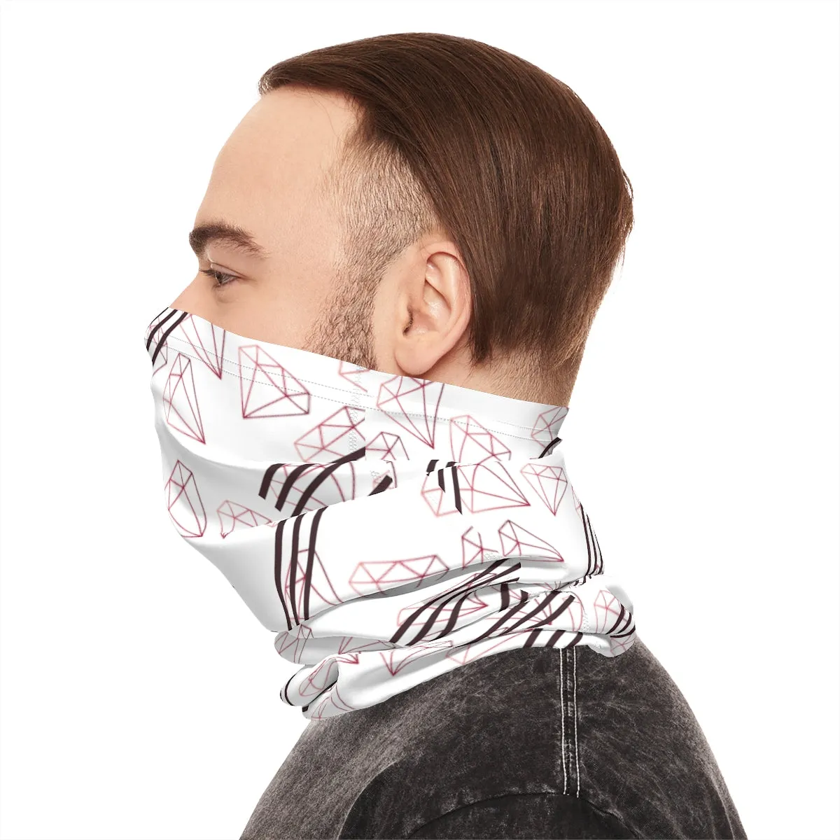 Diamond and stripes Midweight Neck Gaiter