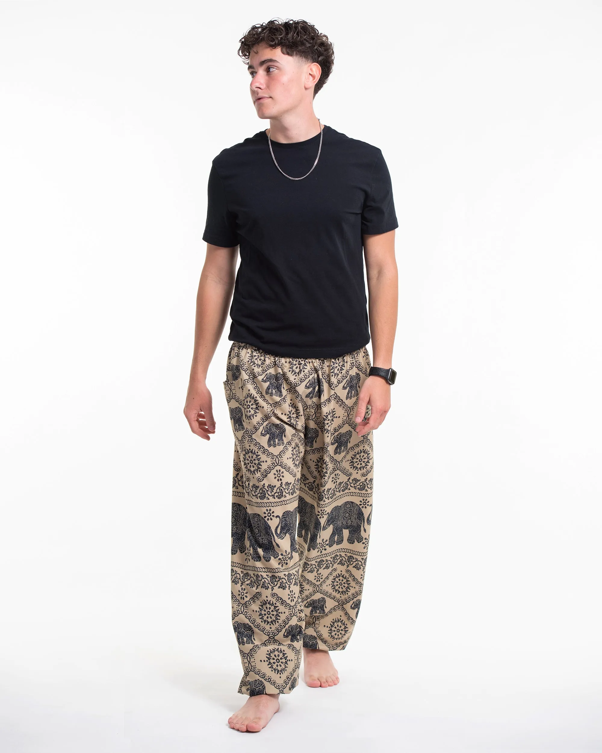 Diamond Elephant Tall Harem Pants in Gold