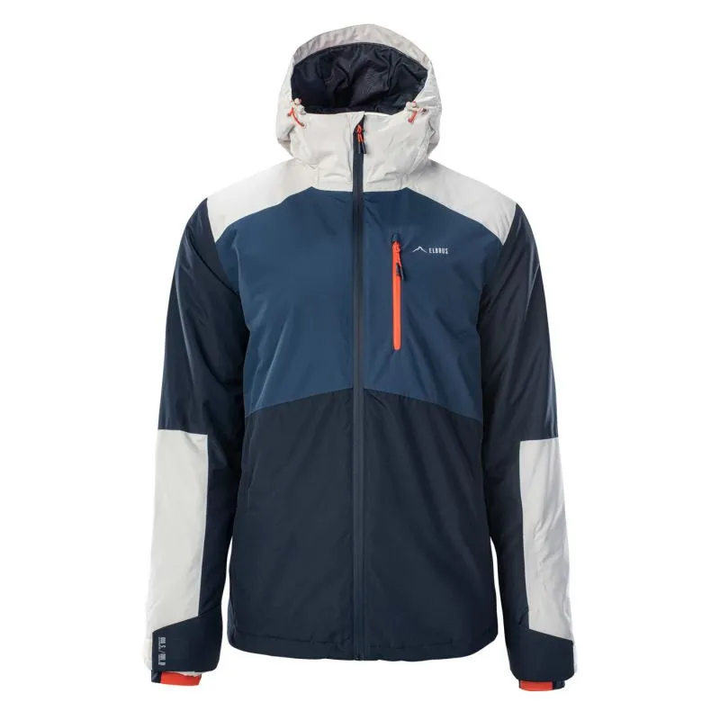 Elbrus Limmen Mens Ski Jacket - Navy Blue/White