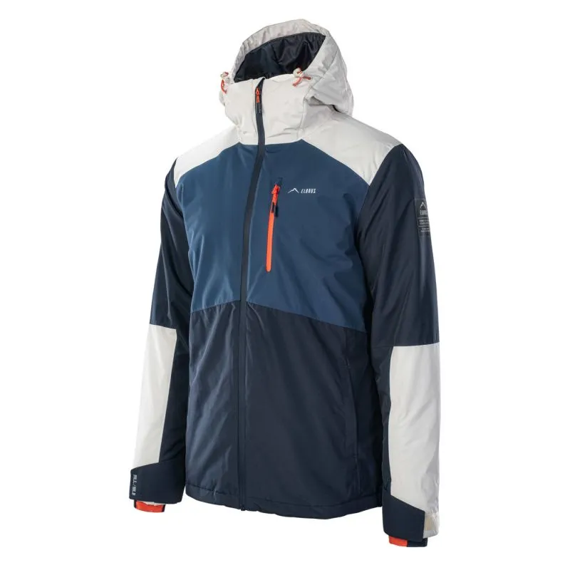 Elbrus Limmen Mens Ski Jacket - Navy Blue/White