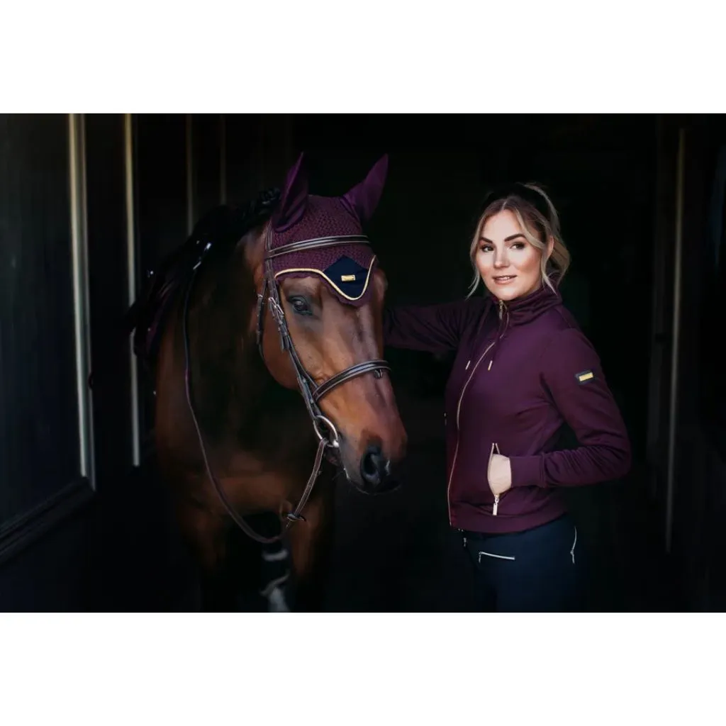 Equestrian Stockholm Bonnet Purple Gold